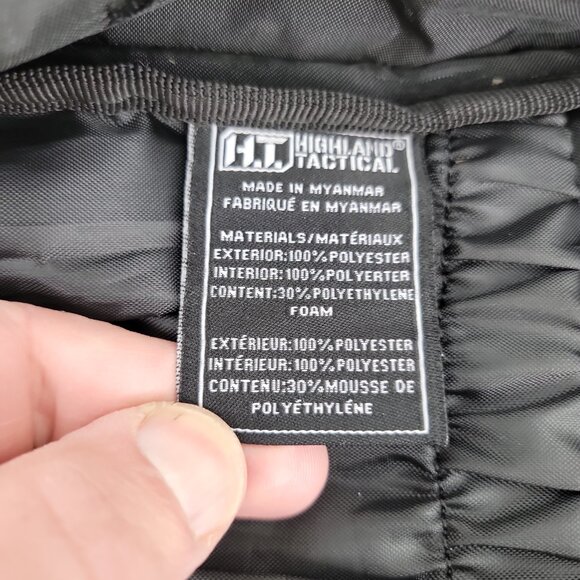 Highland Tactical Black MOLLE Backpack EDC Range Bug Out Bag - Picture 12 of 15